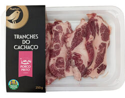 Imagem do produto tranches do cachaço porco preto produção controlada skp 250g