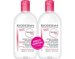 Imagem do produto água micelar bioderma sensibio 2x500ml promoção