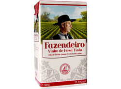 Imagem do produto vinho tinto fazendeiro pacote 1l