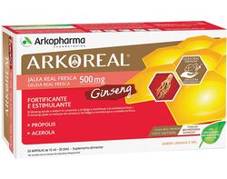 Imagem do produto suplemento arkoreal geleia real +ginseng 20ampolas