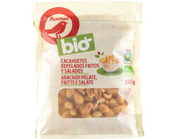 Imagem do produto amendoins auchan bio sem casca frito e salgado 150g