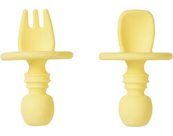 Imagem do produto talheres de iniciação saro anti-asfixia amarelo 1 un