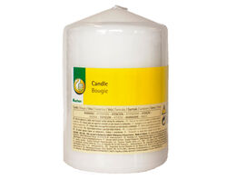 Imagem do produto vela pilar auchan essencial branca 10 cm