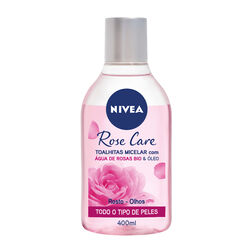 Imagem do produto água micelar de rosto com óleo e água de rosas micellair skin breathe nivea 400 ml