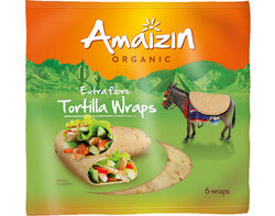 Imagem do produto tortilha amaizin wrap trigo extra fibra 6un 240g