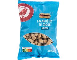 Imagem do produto amendoim auchan com casca com sal 500 g