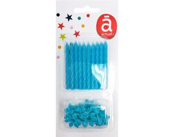 Imagem do produto velas de aniversário actuel azul pack 10 unidades