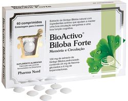 Imagem do produto suplemento bioactivo biloba forte 60 comprimidos