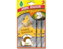 Imagem do produto ambientador automóvel arbre magique côco pack 3 unidades