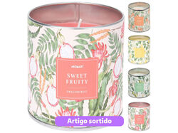 Imagem do produto vela frasco metalico . sort 4 10x10x85cm