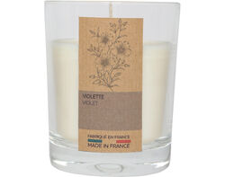 Imagem do produto vela natural perfumada com copo actuel violeta 10cm