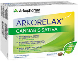 Imagem do produto suplemento arkorelax cannabis sativa 30comp