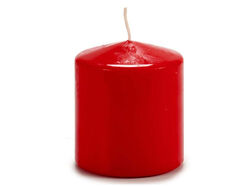 Imagem do produto vela taco acorde larga vermelha 10cm