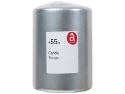 Imagem do produto vela não perfumada actuel prata 78x110 mm