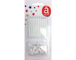 Imagem do produto velas de aniversário actuel branco pack 10 unidades