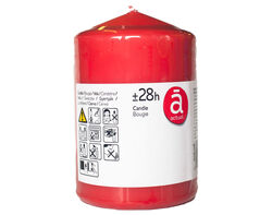 Imagem do produto vela pilar actuel vermelha 10 cm