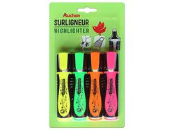 4 sublinhadores auchan fluorescente product image