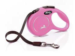 trela new classic fita flexi rosa 5m s 15kg product image