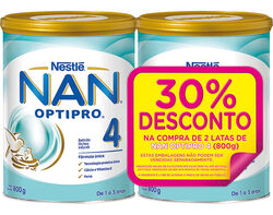 Imagem do produto leite nan 4 2x800g 30% desconto