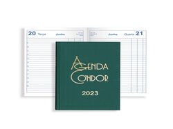 Imagem do produto agenda diária 2023 condor escritório firmo verde a5