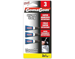 Imagem do produto super cola goma gom transparente 3x1g