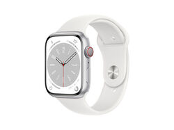 Imagem do produto apple watch 8 gps + cellular 45mm silver aluminium