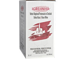 Imagem do produto vinho rosé igrejinha setúbal bag inbox 5l
