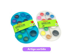 Imagem do produto aguarela auchan caixa+pincel 12 cores