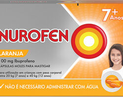 pastilhas nurofen mastigáveis 100mg laranja 24un product image