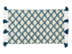 Imagem do produto tapete c/ franjas facylar azul 50x80cm
