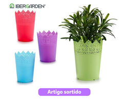 vaso plástico ibergarden sort 4 cores 9x11 8 cm product image