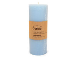 Imagem do produto vela pilar rústica sensia chá verde 6.9x18cm