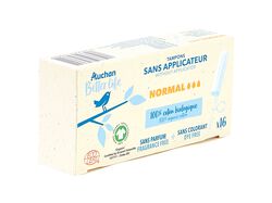 Imagem do produto tampões sem aplicador auchan better life normal 16un