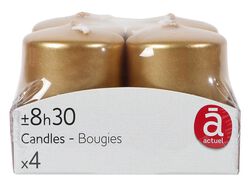 4 velas não perfumadas actuel dourado 38x50 product image