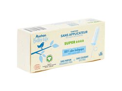 Imagem do produto tampões sem aplicador auchan better life super 16un