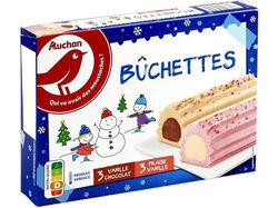 Imagem do produto troncos auchan baunilha chocolate e morango 660 ml