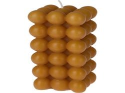 Imagem do produto velas não perfumadas ocre 6x6x12