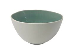 Imagem do produto taça grés actuel branco/azul 14.5cm 40cl