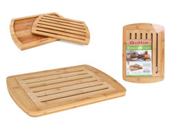 Imagem do produto tábua corte para pão quttin bambu 36x25cm