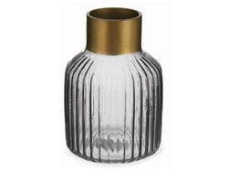 vaso vidro riscas giftdecor dour-cinz peq product image