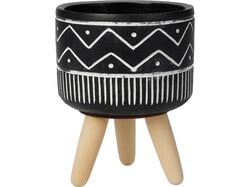 vaso c/pés preto 10x15cm product image