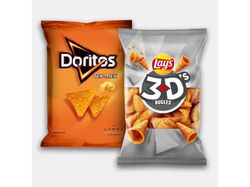 Imagem do produto aperitivos doritos+lay's 3d's pack económico 250 g