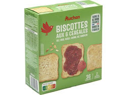 Imagem do produto tostas auchan 6 cereais 300g (36un)