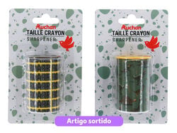 Imagem do produto apara-lápis auchan 2 entradas dino modelos sortidos