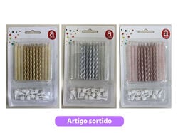 vela aniversário actuel cores sortidas 12 unidades product image