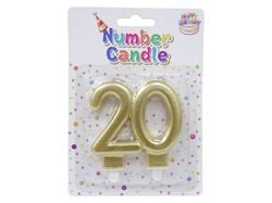 vela aniversário nº 20 actuel dourado product image