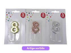 vela aniversário nº8 actuel cores sortidas product image