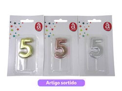 vela aniversário nº5 actuel cores sortidas product image