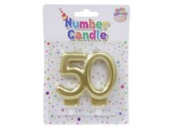 vela aniversário nº 50 actuel dourado product image