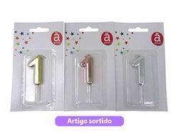 vela aniversário nº1 actuel cores sortidas product image